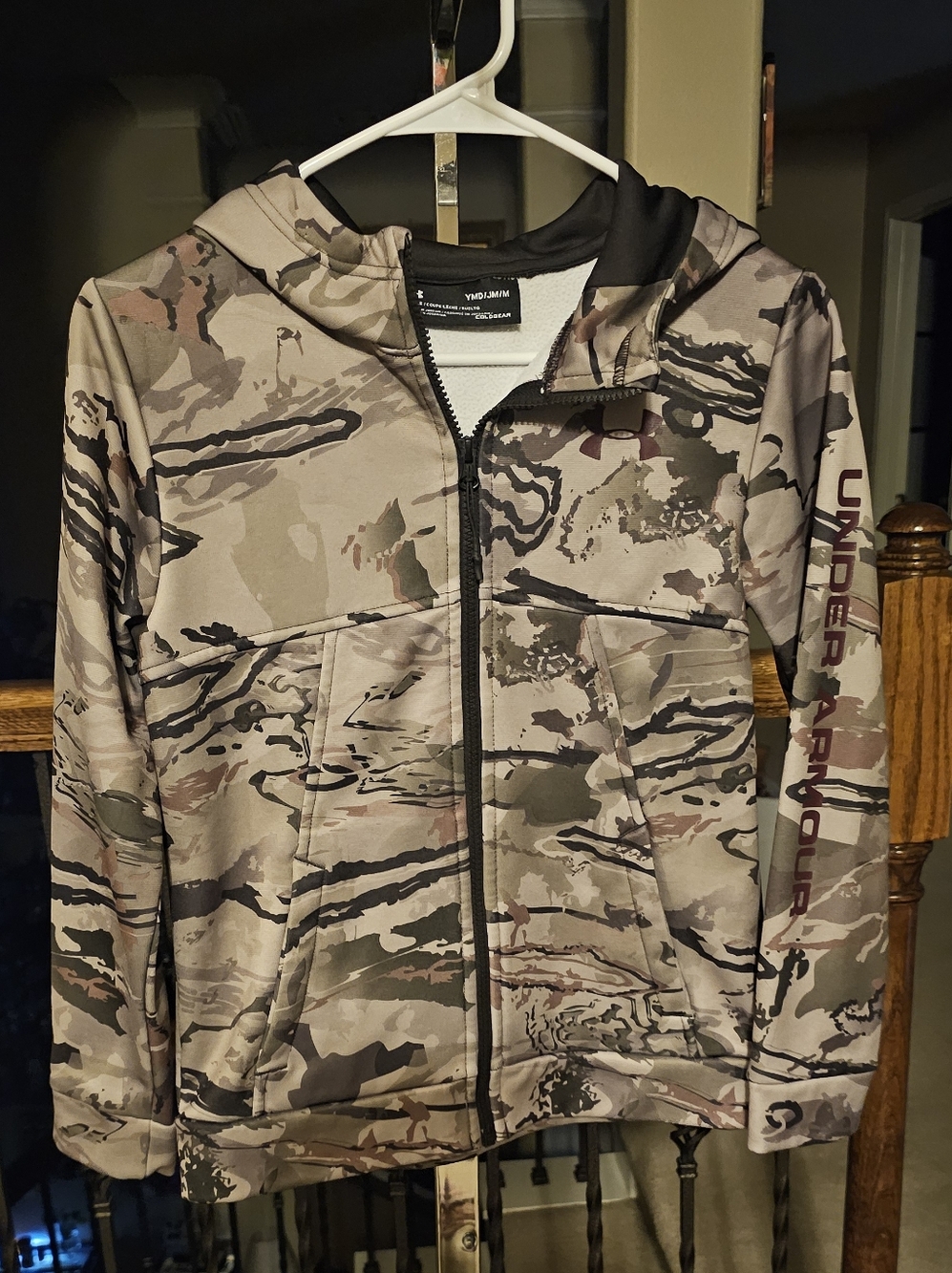 Under Armour Desert Camo Zip Hoodie in Tan and Olive
